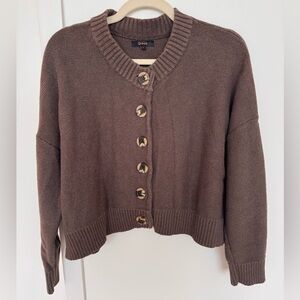 Quince 100% Organic Cotton Cropped Cardigan